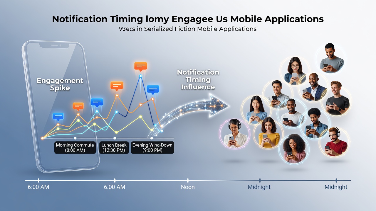 Examining how notification timing influences engagement spikes in serialized fiction apps